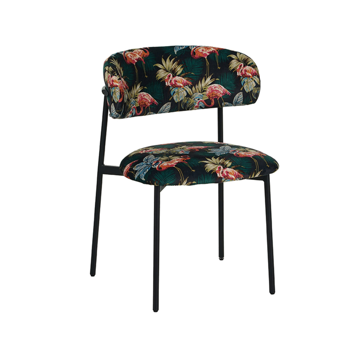 Label51 - Chaise de salle à manger Ferry - Métal - Noir - 56 x 60 x 79 cm