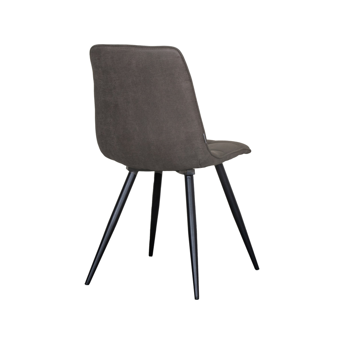 Label51 - Chaise de salle à manger Bistro - Microsuède - Anthracite - 46 x 59 x 86 cm