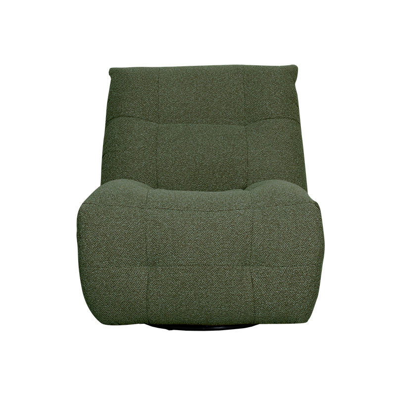 Label51 - Fauteuil relax électrique Ontspan en laad op - Bouclé - Vert forêt - 90 x 110 x 95 cm