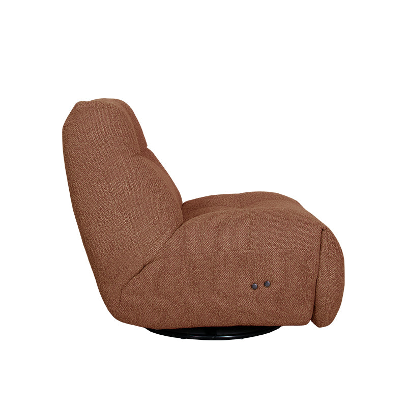 Label51 - Fauteuil relax électrique Ontspan en laad op - Bouclé - Corail - 90 x 110 x 95 cm