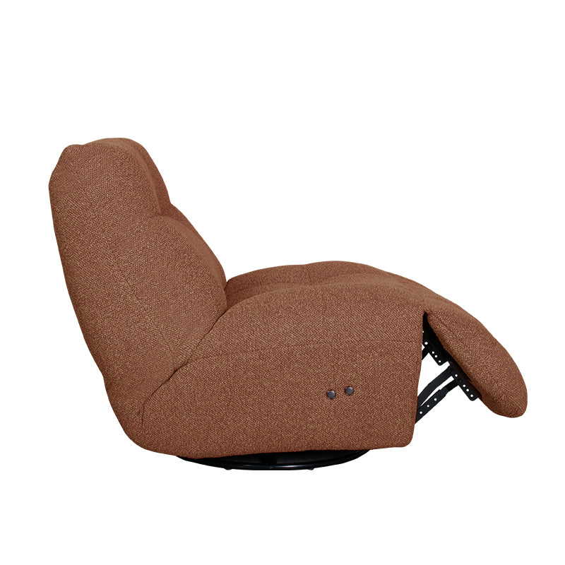 Label51 - Fauteuil relax électrique Ontspan en laad op - Bouclé - Corail - 90 x 110 x 95 cm