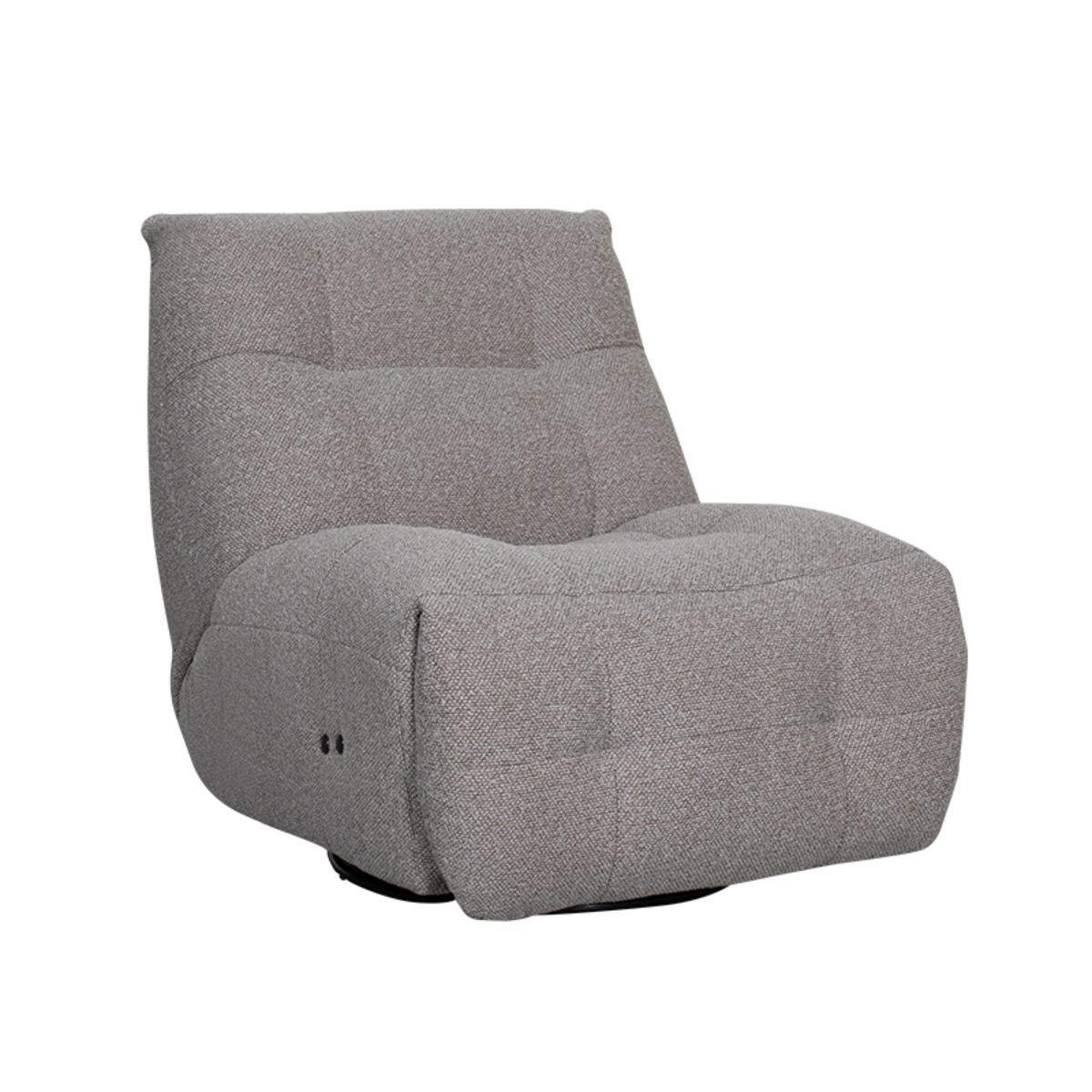 Label51 - Fauteuil relax électrique Ontspan en laad op - Bouclé - Champignon - 90 x 110 x 95 cm