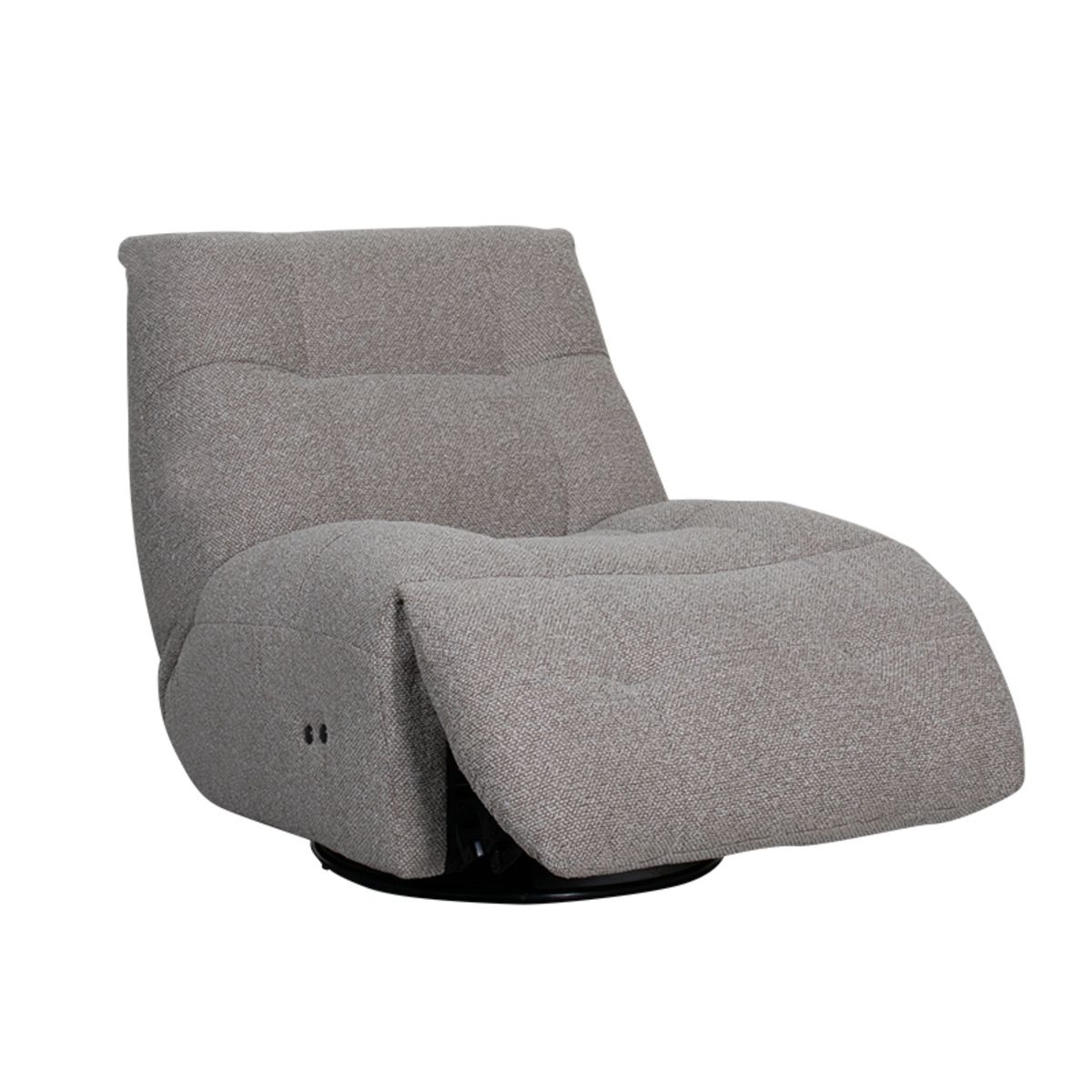 Label51 - Fauteuil relax électrique Ontspan en laad op - Bouclé - Champignon - 90 x 110 x 95 cm