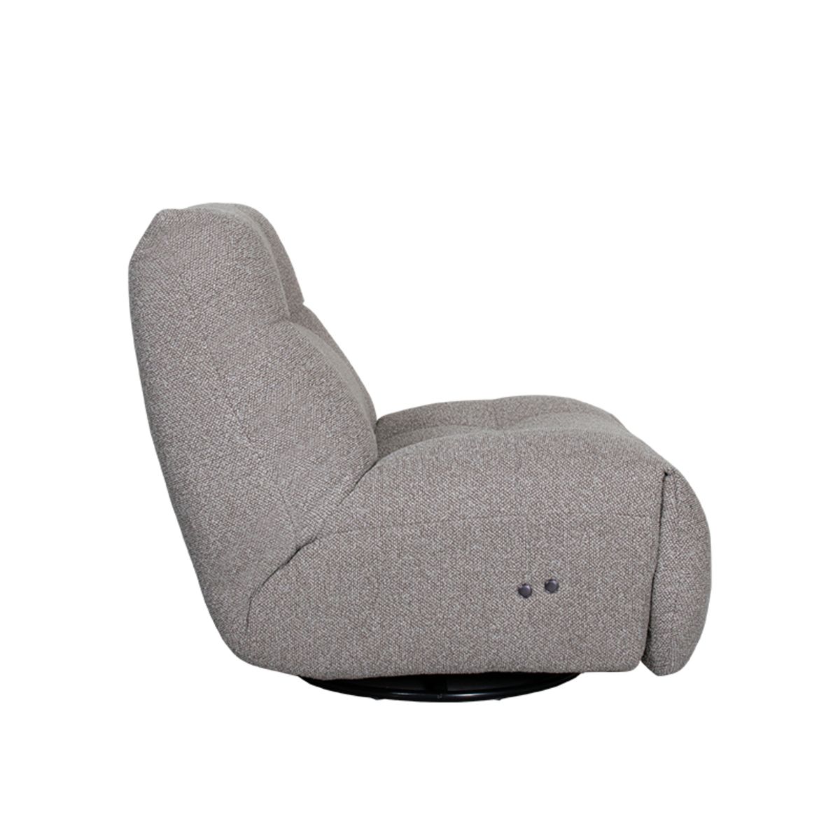 Label51 - Fauteuil relax électrique Ontspan en laad op - Bouclé - Champignon - 90 x 110 x 95 cm