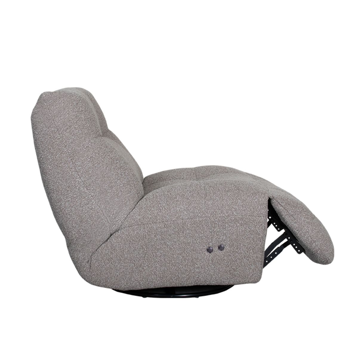 Label51 - Fauteuil relax électrique Ontspan en laad op - Bouclé - Champignon - 90 x 110 x 95 cm
