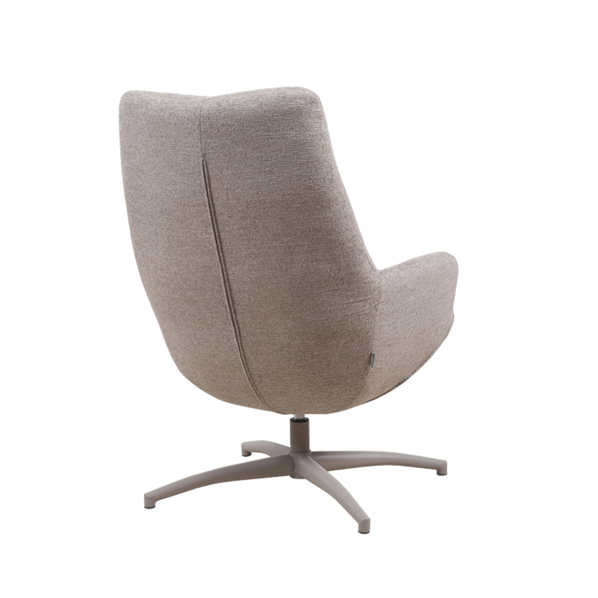 Label51 - Draaifauteuil Winston - Stof - Taupe - 73 x 82 x 106 cm