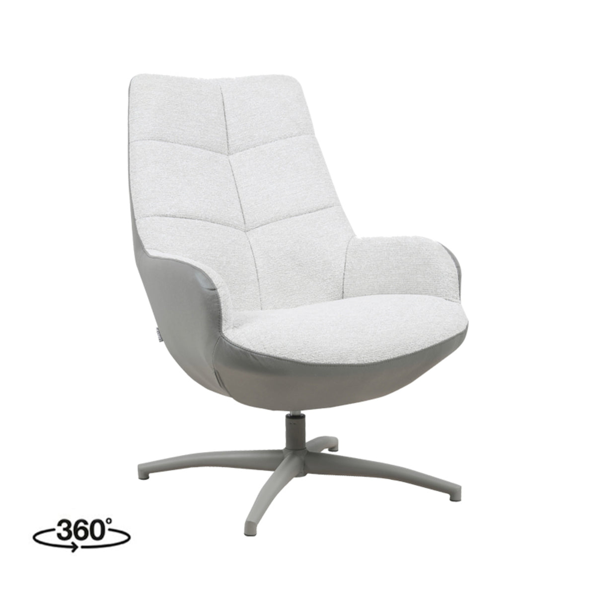 Label51 - Draaifauteuil Winston - Microvezel - Bosgroen - 73 x 82 x 106 cm