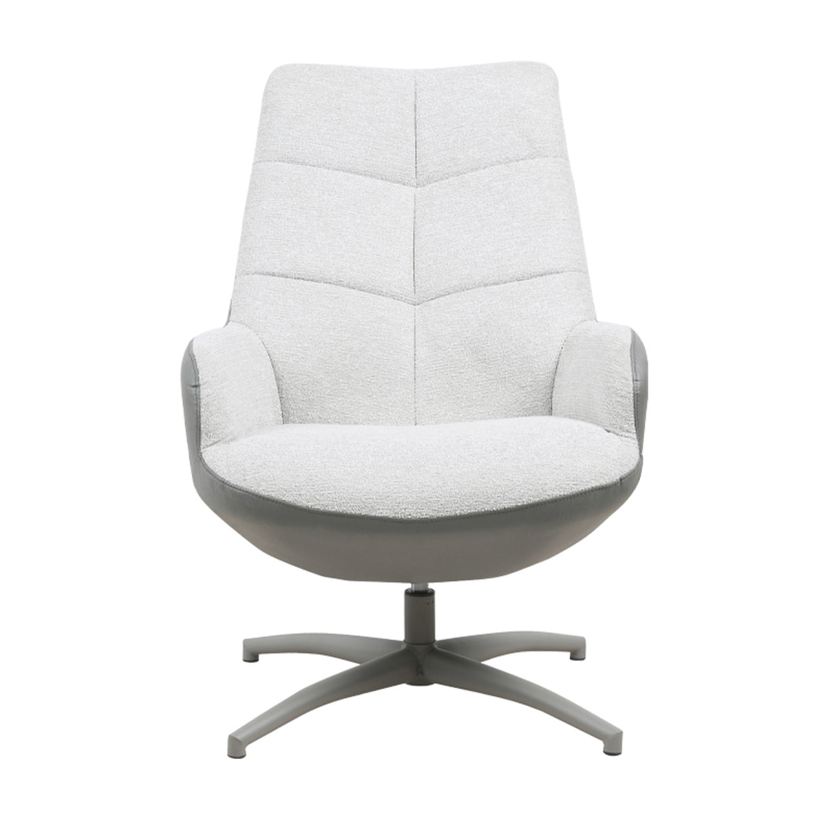 Label51 - Fauteuil pivotant Winston - Microfibre - Vert forêt - 73 x 82 x 106 cm