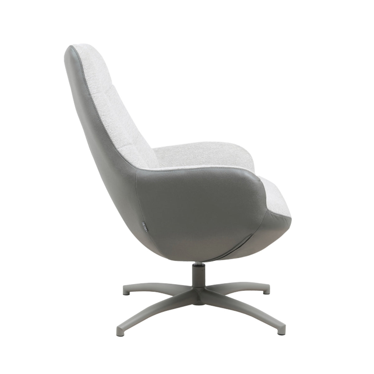 Label51 - Fauteuil pivotant Winston - Microfibre - Vert forêt - 73 x 82 x 106 cm