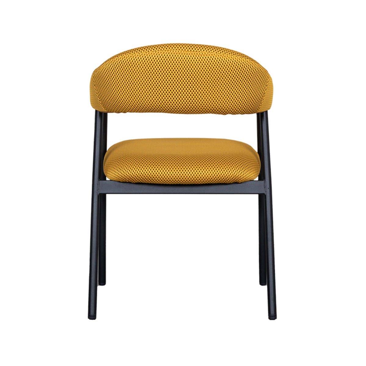 Label51 - Eetkamerstoel Amaze - Stof - Oker - 54 x 54 x 80 cm