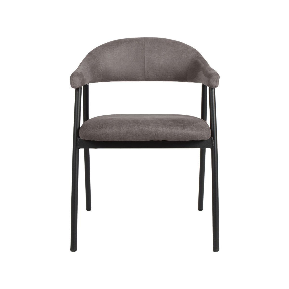 Label51 - Chaise de salle à manger Amaze - Microsuède - Anthracite - 54 x 54 x 80 cm