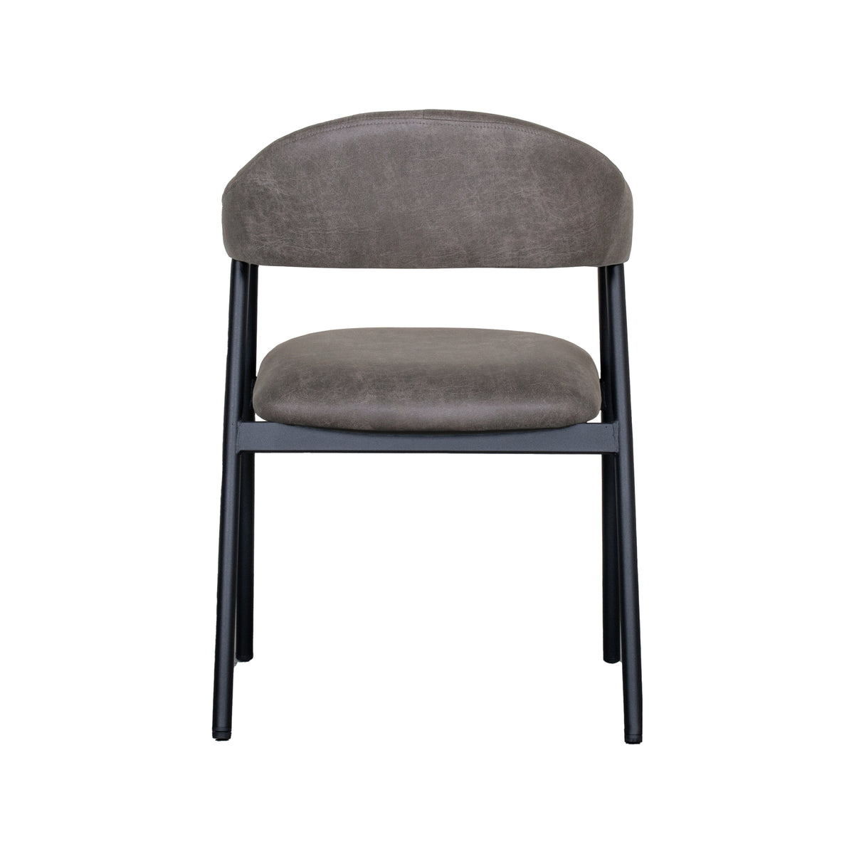 Label51 - Chaise de salle à manger Amaze - Microsuède - Anthracite - 54 x 54 x 80 cm