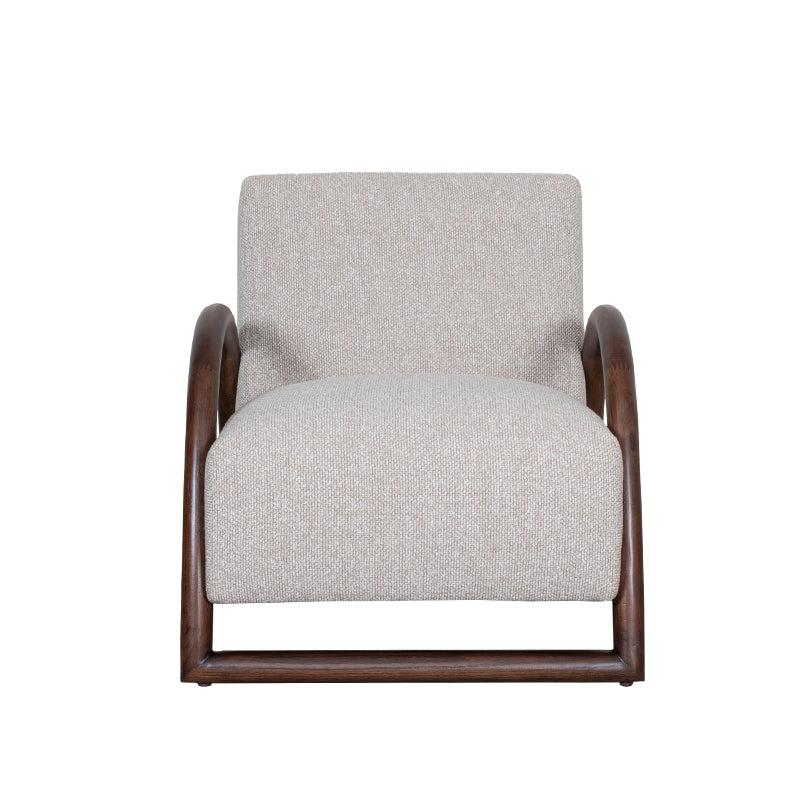 Label51 - Fauteuil Viggo - Bouclé - Naturel - 70 x 90 x 74 cm