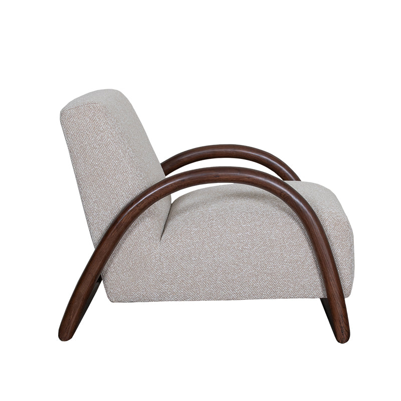 Label51 - Fauteuil Viggo - Bouclé - Naturel - 70 x 90 x 74 cm