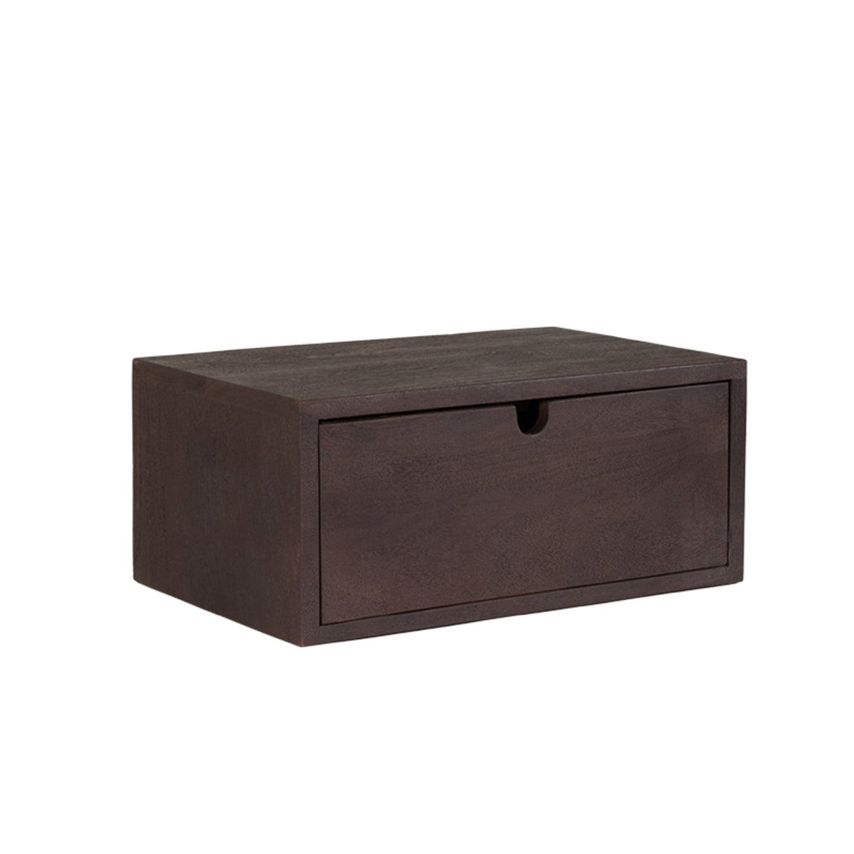 Label51 - Console murale Hover - Bois de manguier - Espresso - 45 x 30 x 20 cm