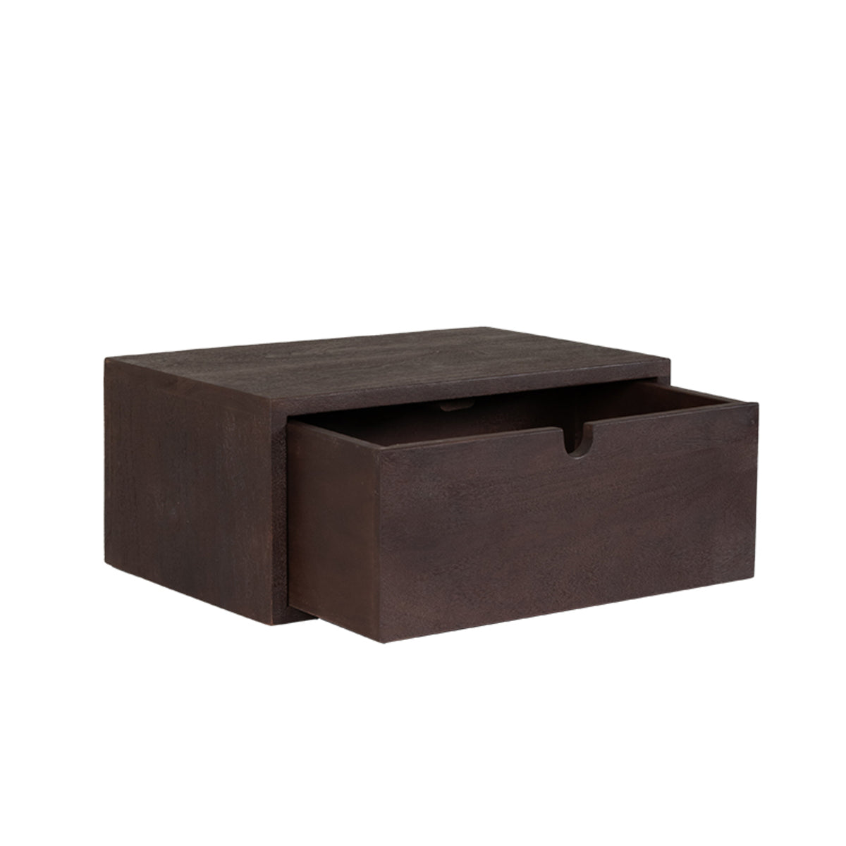 Label51 - Console murale Hover - Bois de manguier - Espresso - 45 x 30 x 20 cm