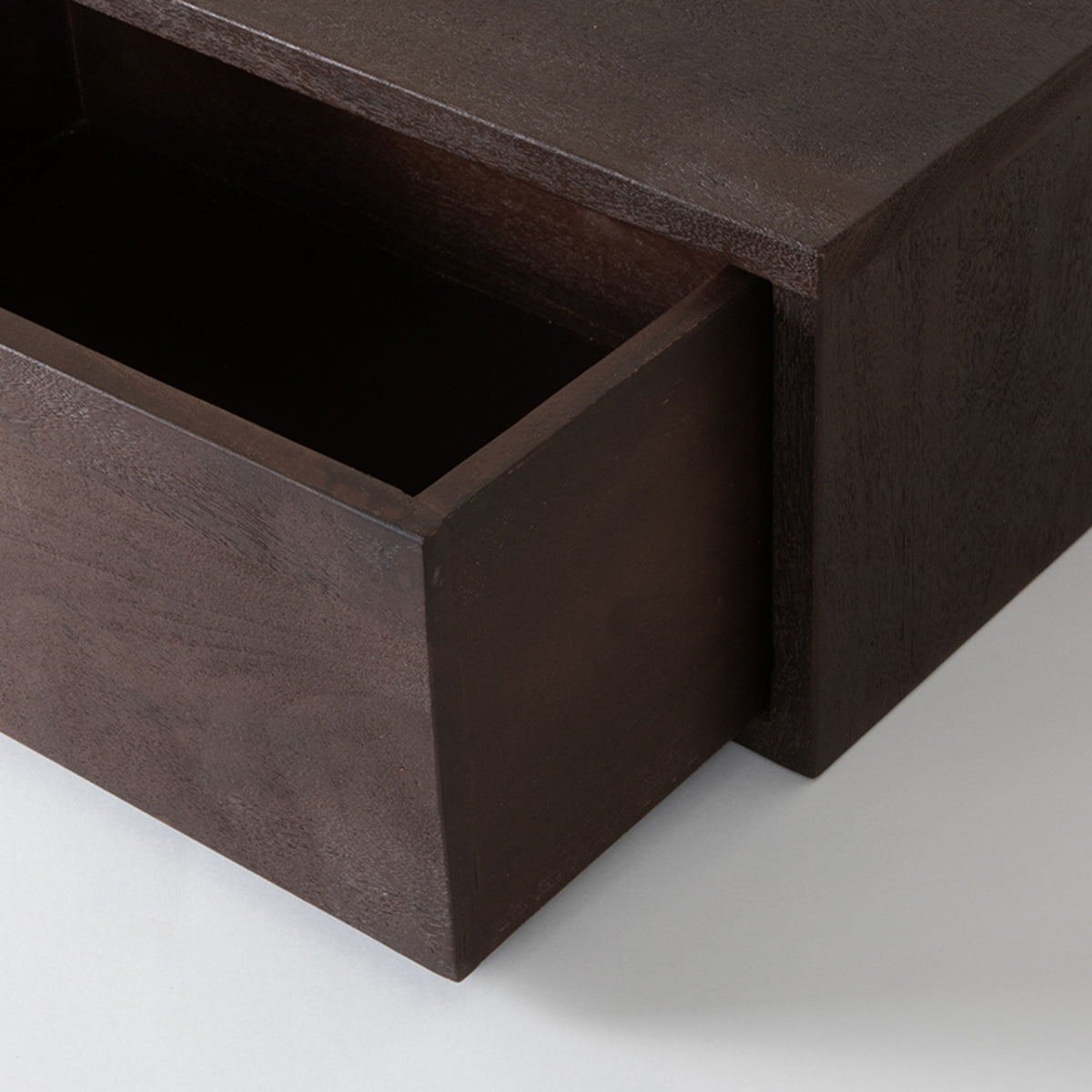 Label51 - Console murale Hover - Bois de manguier - Espresso - 45 x 30 x 20 cm