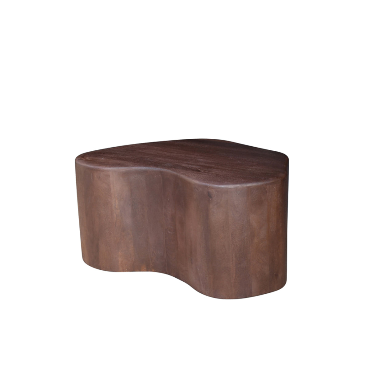 Label51 - Table basse Savi - Bois de manguier - Espresso - 80 x 70 x 34 cm