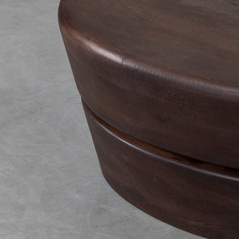 Label51 - Table basse Javi - Bois de manguier - Espresso - 110 x 80 x 32 cm