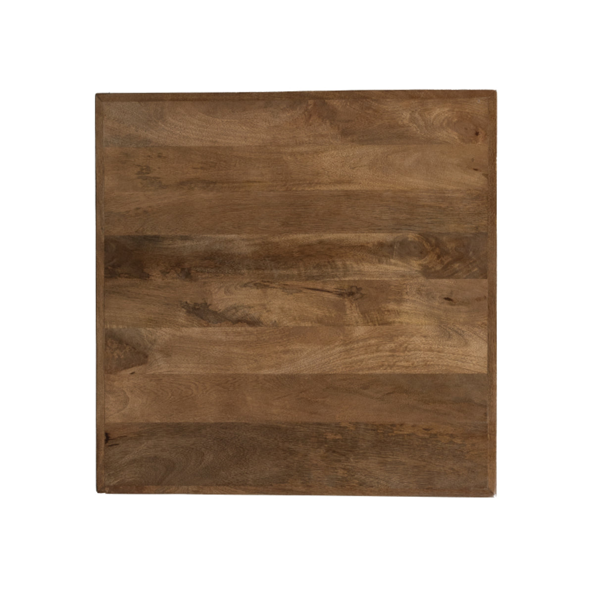 Label51 - Restaurant-/bartafelblad vierkant met rechte rand - Mangohout - Naturel - 70 x 70 cm