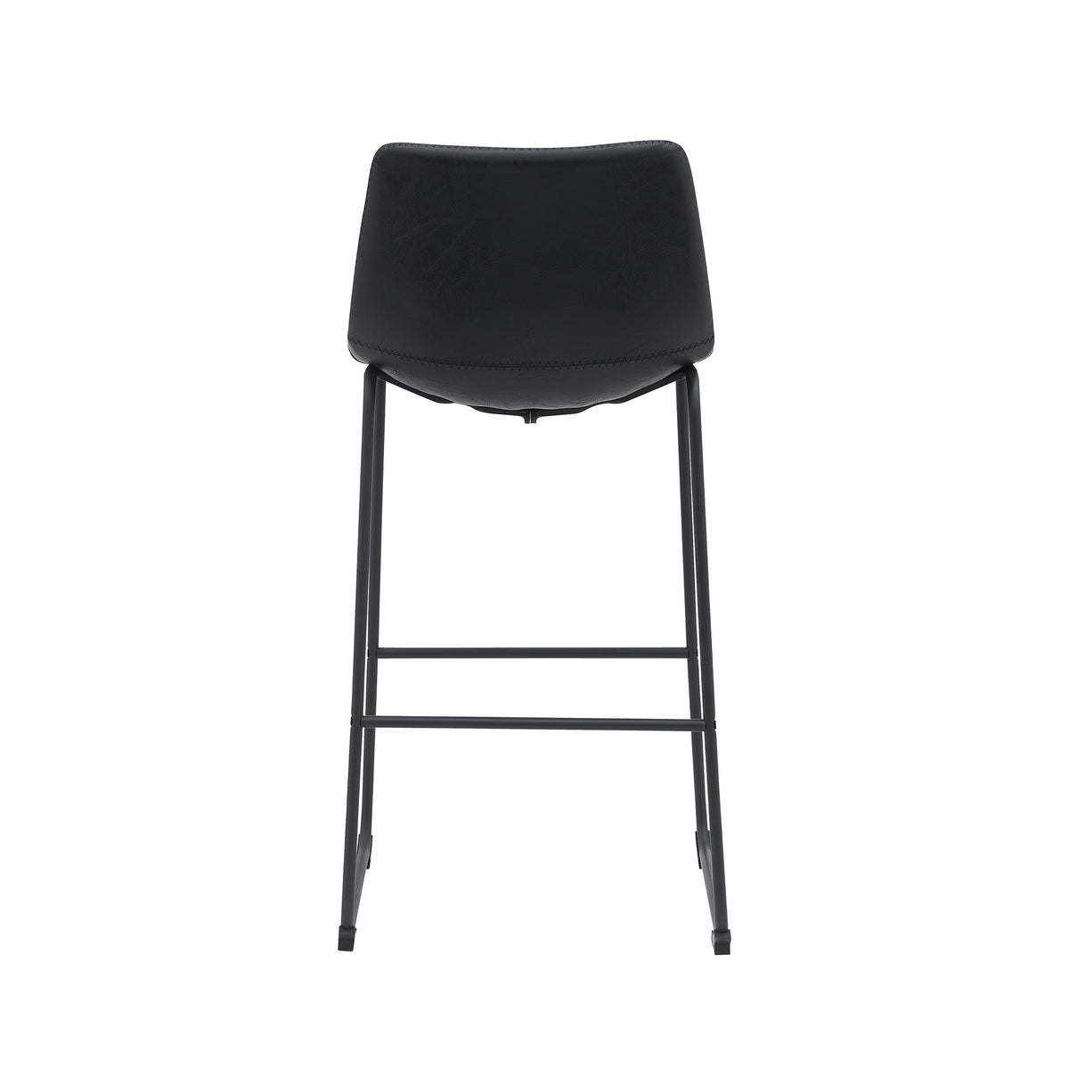 Label51 - Barkruk Risto - Kunstleder - Zwart - 47 x 56 x 102 cm