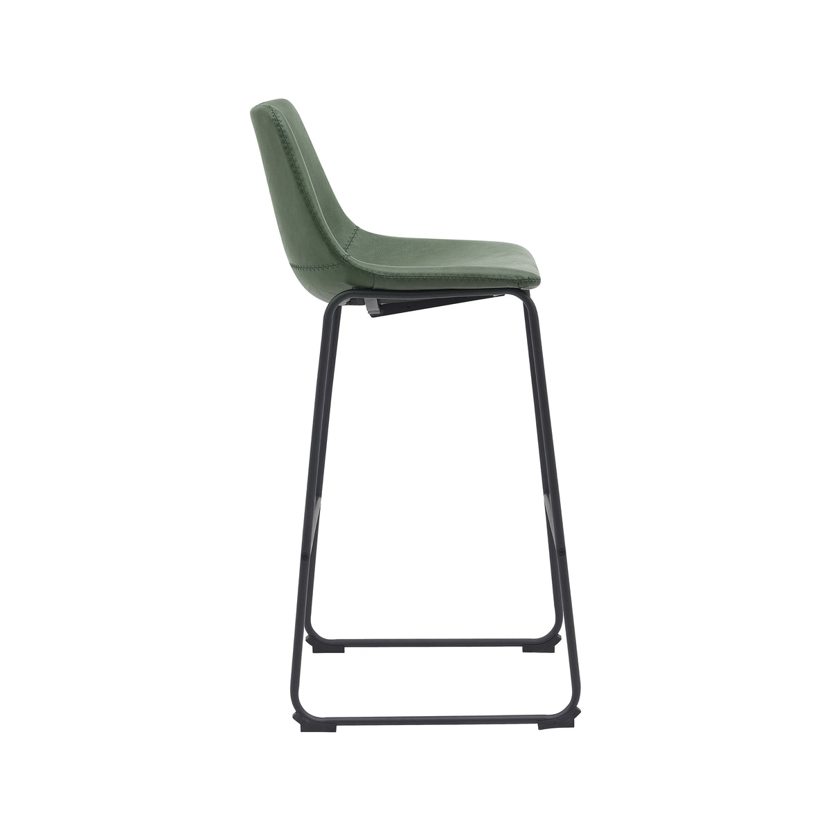 Label51 - Barkruk Risto - Kunstleder - Hunter groen - 47 x 56 x 102 cm