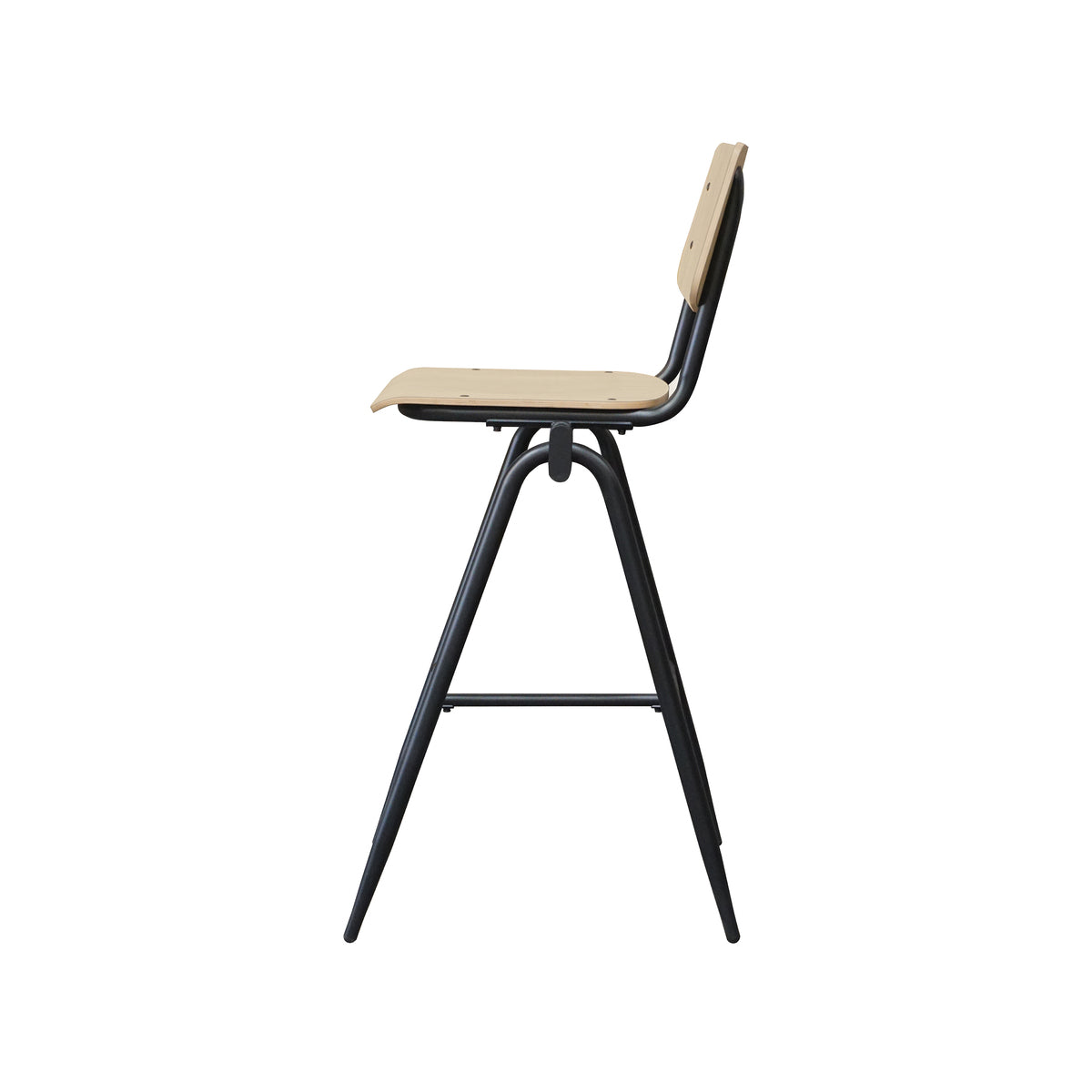 Label51 - Tabouret de bar Solid - Bois - Naturel - 49 x 58 x 109 cm