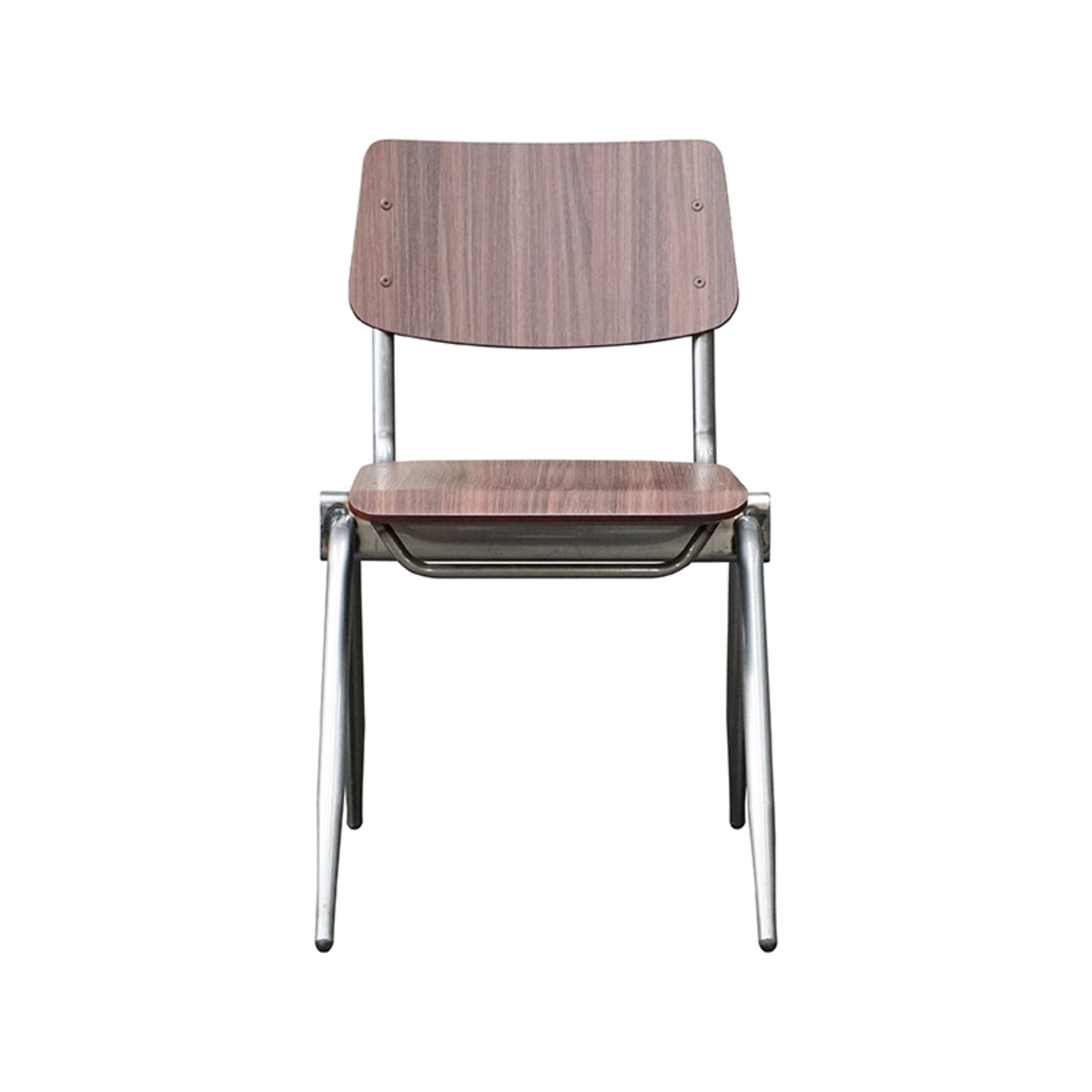 Label51 - Chaise d'école empilable Solid - Bois - Brun foncé - 49 x 55 x 81 cm