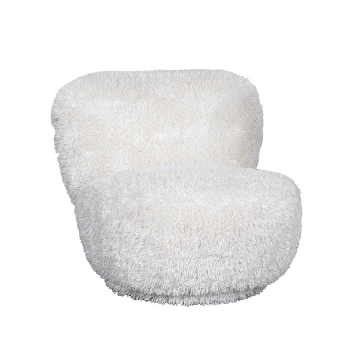 Label51 - Draaifauteuil Doodle - Stof - Crème - 90 x 87 x 73 cm