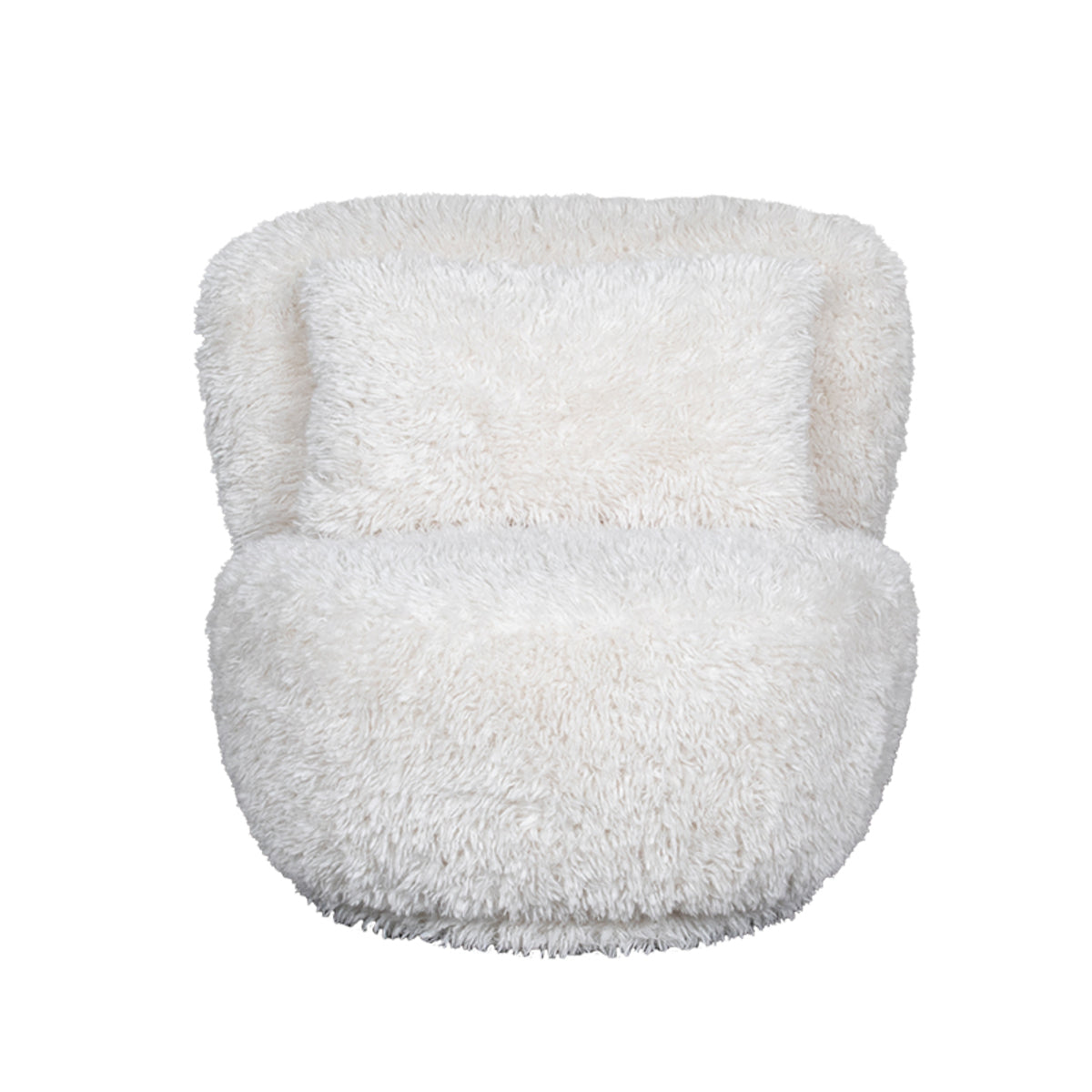 Label51 - Draaifauteuil Doodle - Stof - Crème - 90 x 87 x 73 cm