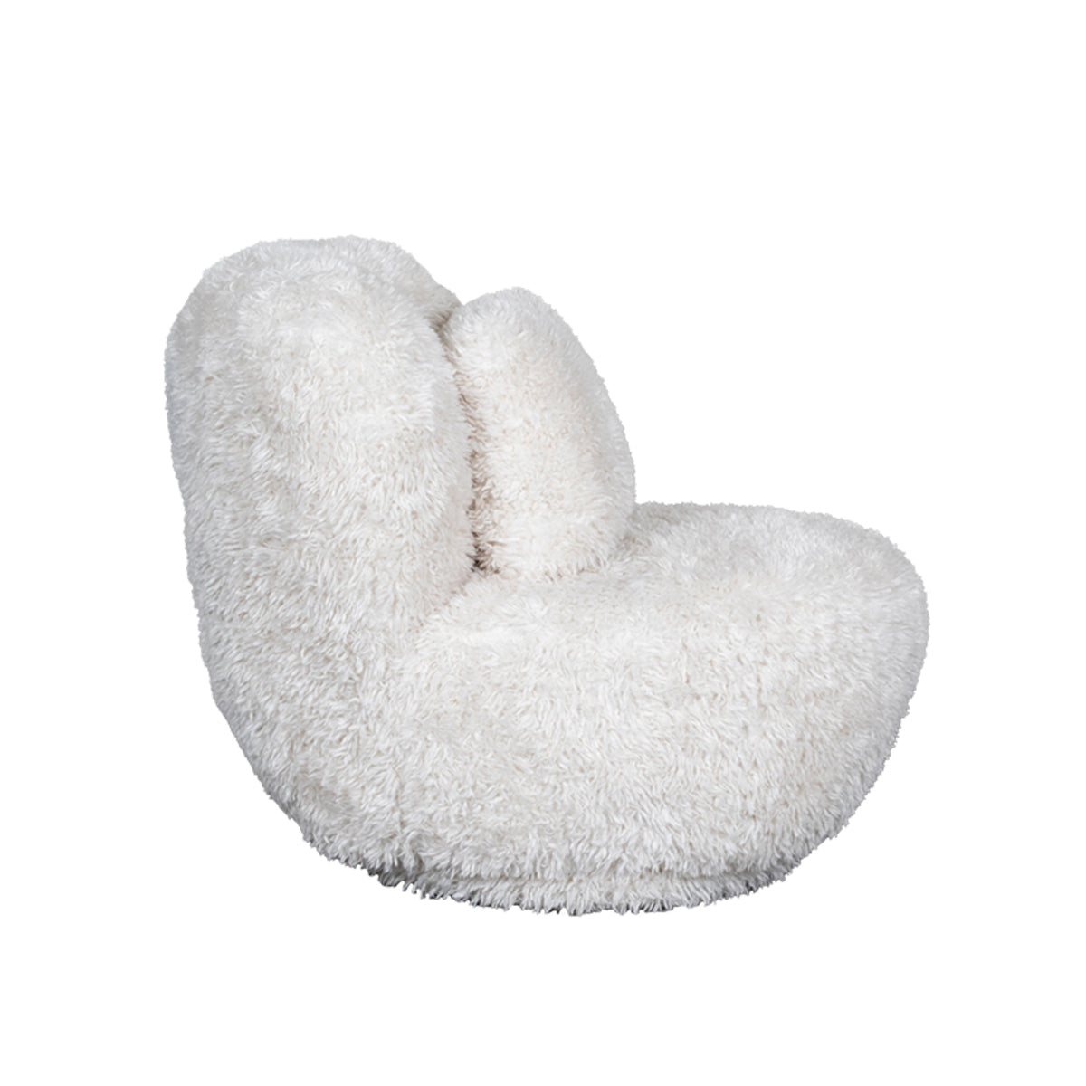 Label51 - Draaifauteuil Doodle - Stof - Crème - 90 x 87 x 73 cm