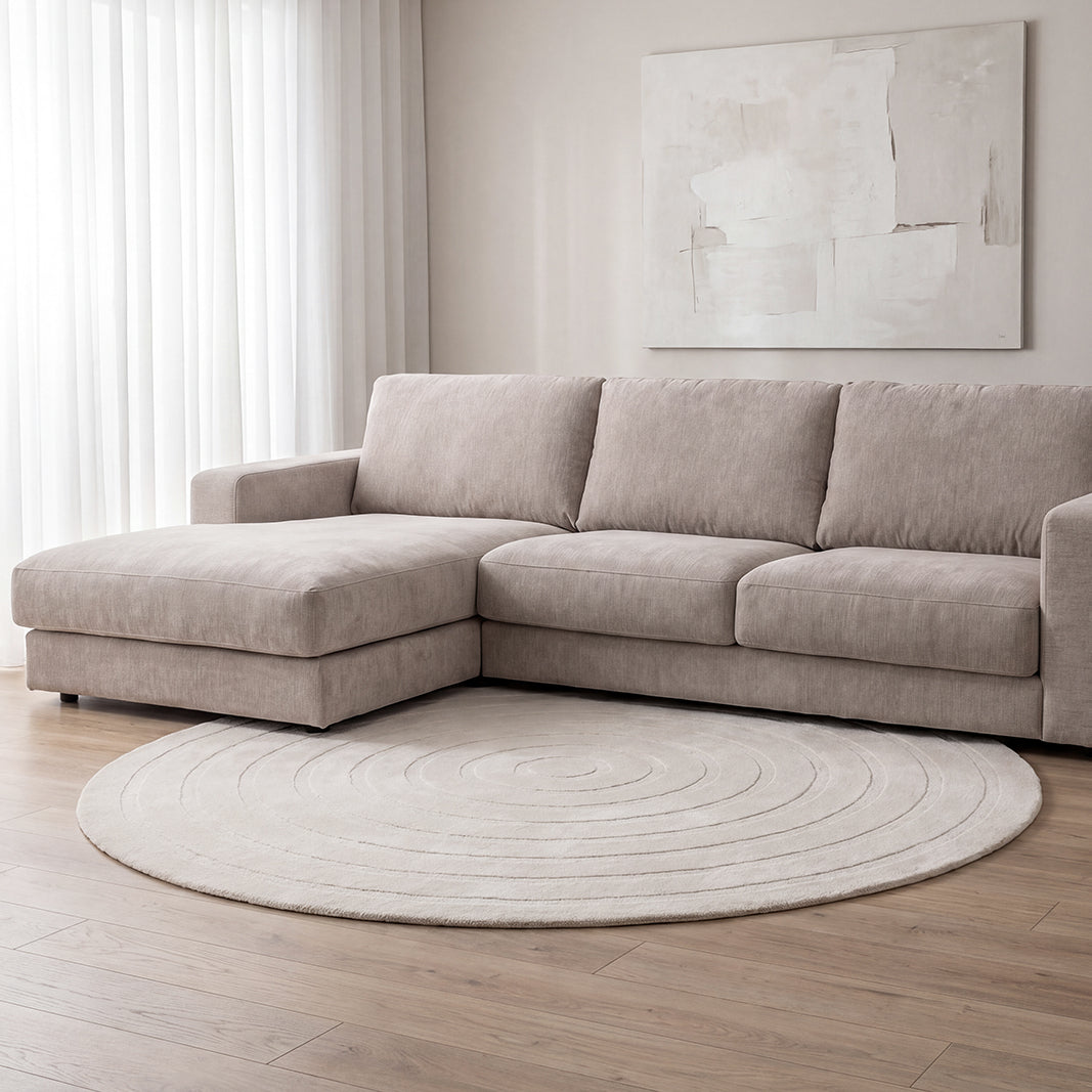 Label51 - Vloerkleed Agra - Polyester - Ivoor - 200 x 200 cm