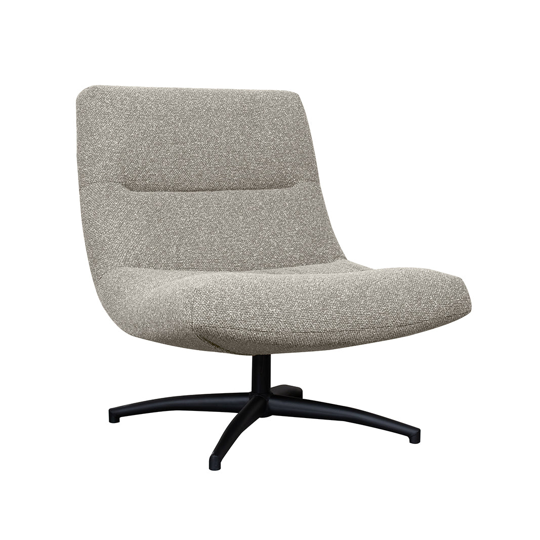 Label51 - Fauteuil pivotant Calix - Bouclé - Champignon - 77 x 93 x 88 cm