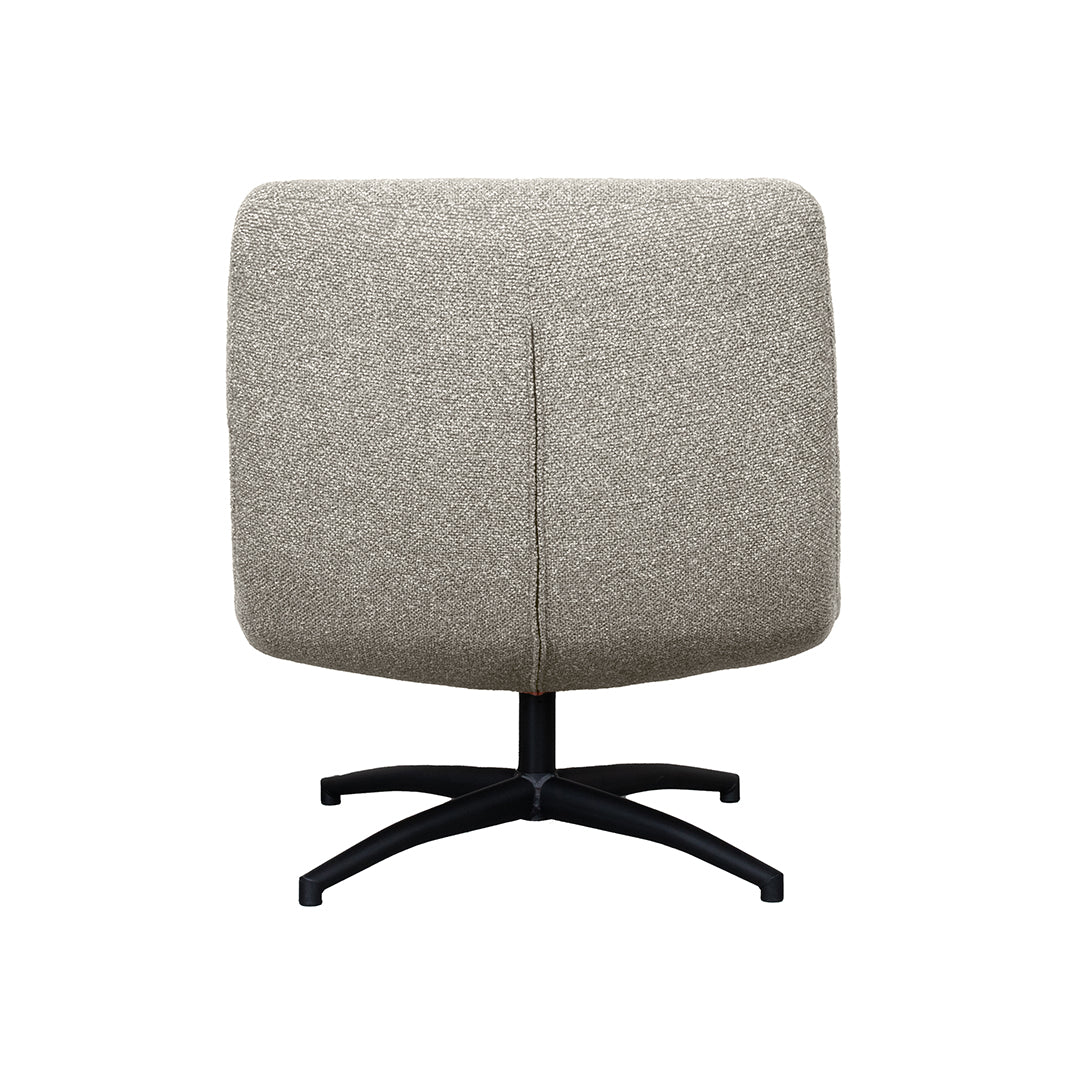 Label51 - Fauteuil pivotant Calix - Bouclé - Champignon - 77 x 93 x 88 cm