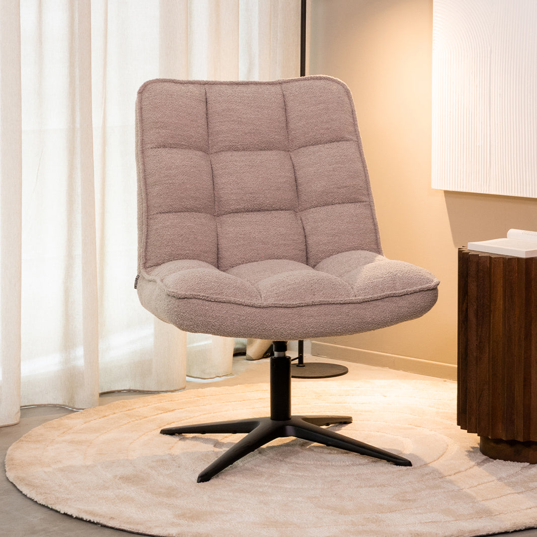 LABEL51 - Fauteuil Vince - Naturel - Boucle