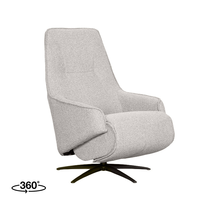 Label51 - Fauteuil relax électrique Aiden - Bouclé - Naturel - 68 x 87 x 110 cm