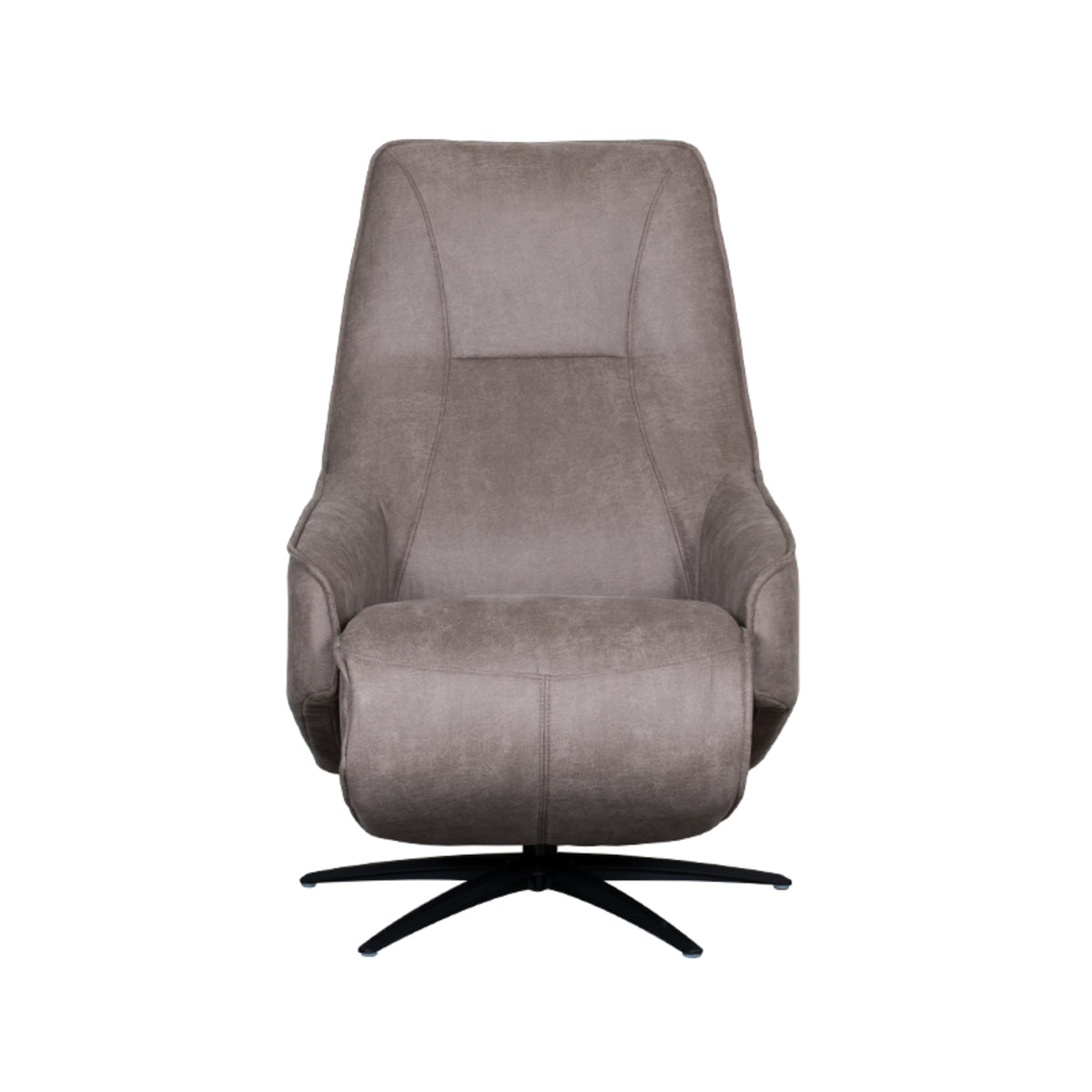 Label51 - Elektrische relaxfauteuil Odense - Microsuède - Taupe - 68 x 87 x 110 cm