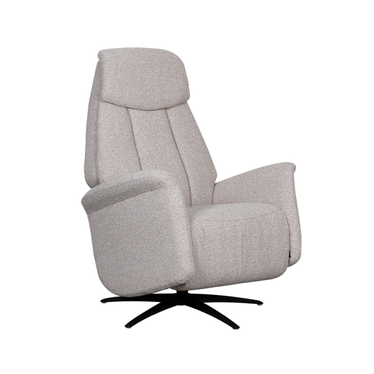 Label51 - Fauteuil relax électrique Jake - Bouclé - Naturel - 79 x 87 x 112 cm