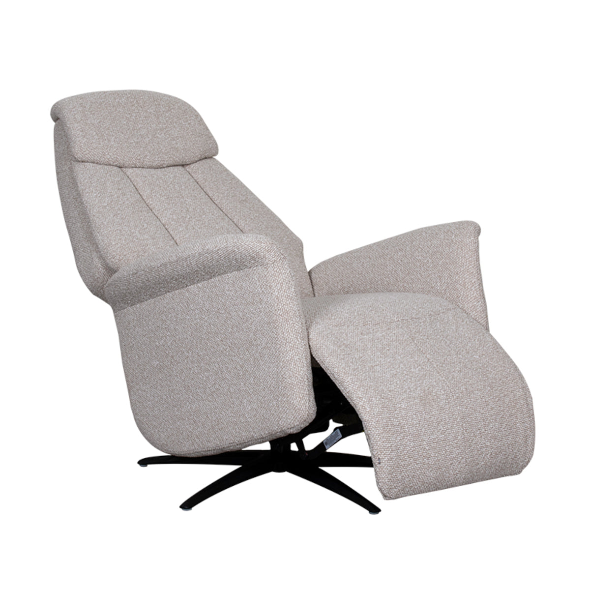 Label51 - Fauteuil relax électrique Jake - Bouclé - Naturel - 79 x 87 x 112 cm