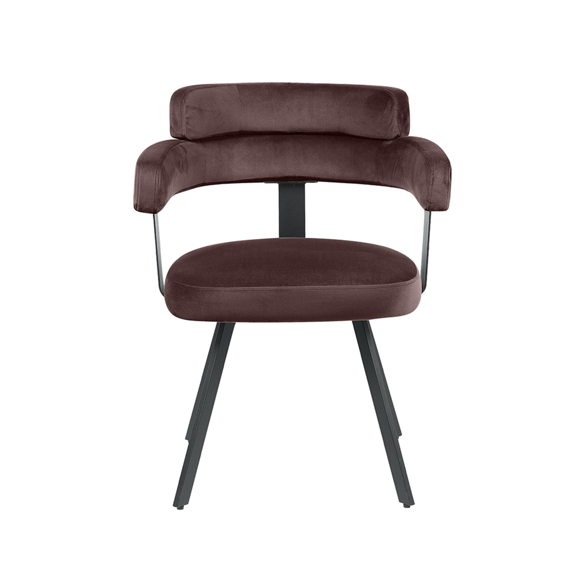 Label51 - Eetkamerstoel Bardio - Velours - Taupe - 62 x 57 x 79 cm