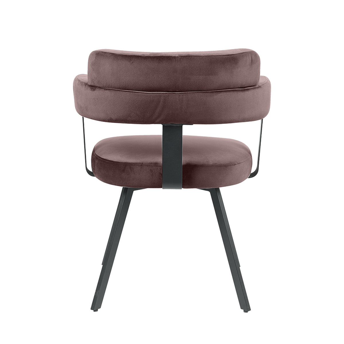 Label51 - Eetkamerstoel Bardio - Velours - Taupe - 62 x 57 x 79 cm