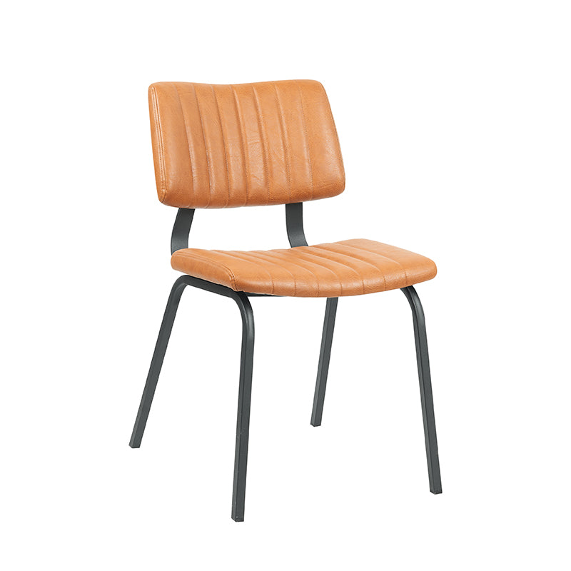Label51 - Eetkamerstoel Gusto - Kunstleder - Cognac - 46 x 56 x 79 cm