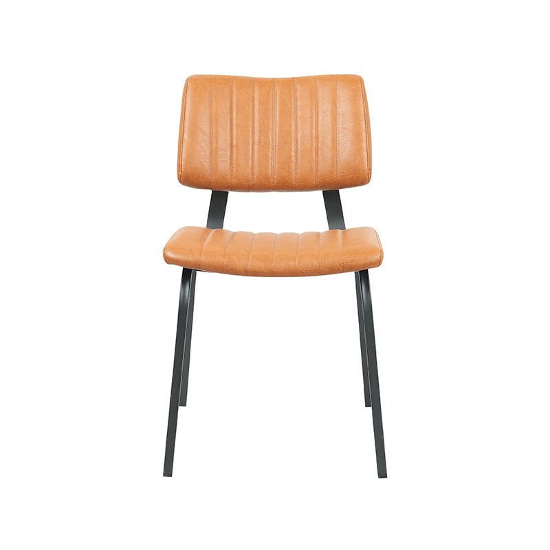 Label51 - Eetkamerstoel Gusto - Kunstleder - Cognac - 46 x 56 x 79 cm