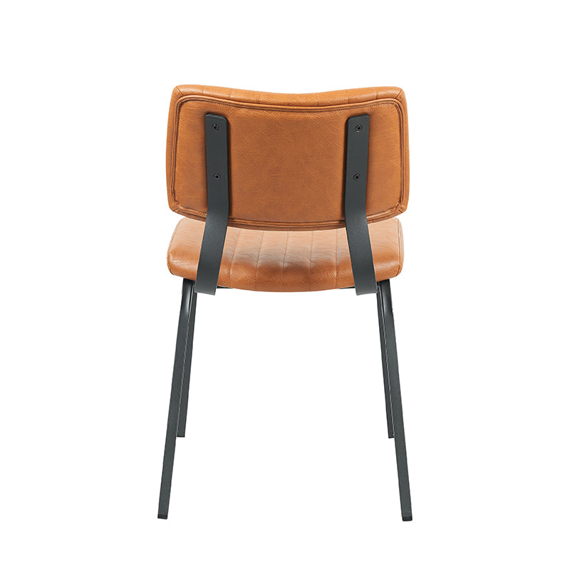 Label51 - Eetkamerstoel Gusto - Kunstleder - Cognac - 46 x 56 x 79 cm