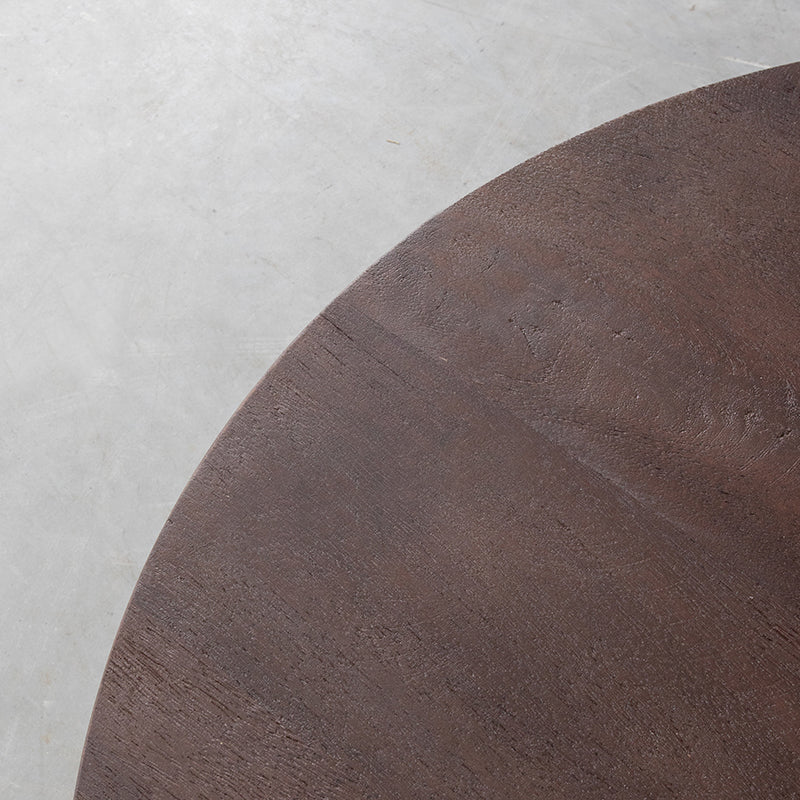 Label51 - Table basse Olly - Bois de manguier - Espresso - 90 x 90 x 37 cm