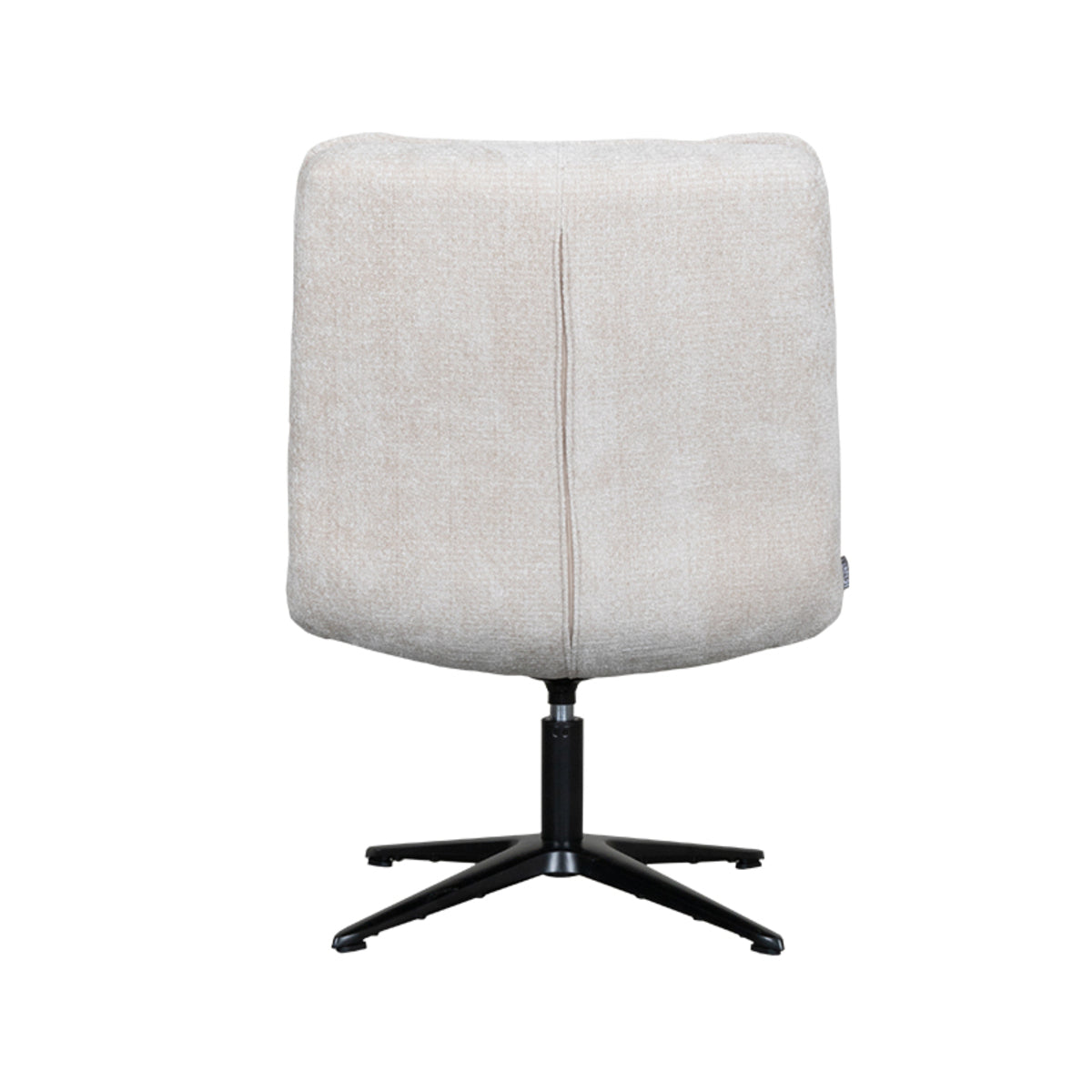 Label51 - Draaifauteuil Vince - Stof - Naturel - 63 x 74 x 91 cm