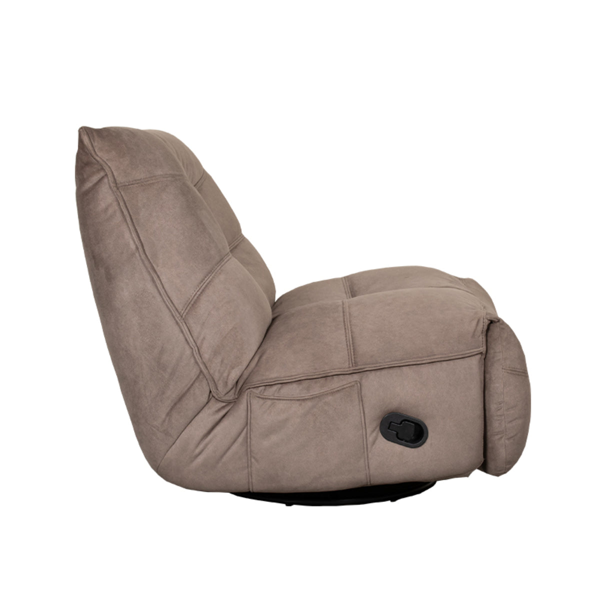 Label51 - Fauteuil relax Take It Easy - Tissu - Taupe - 84 x 104 x 94 cm