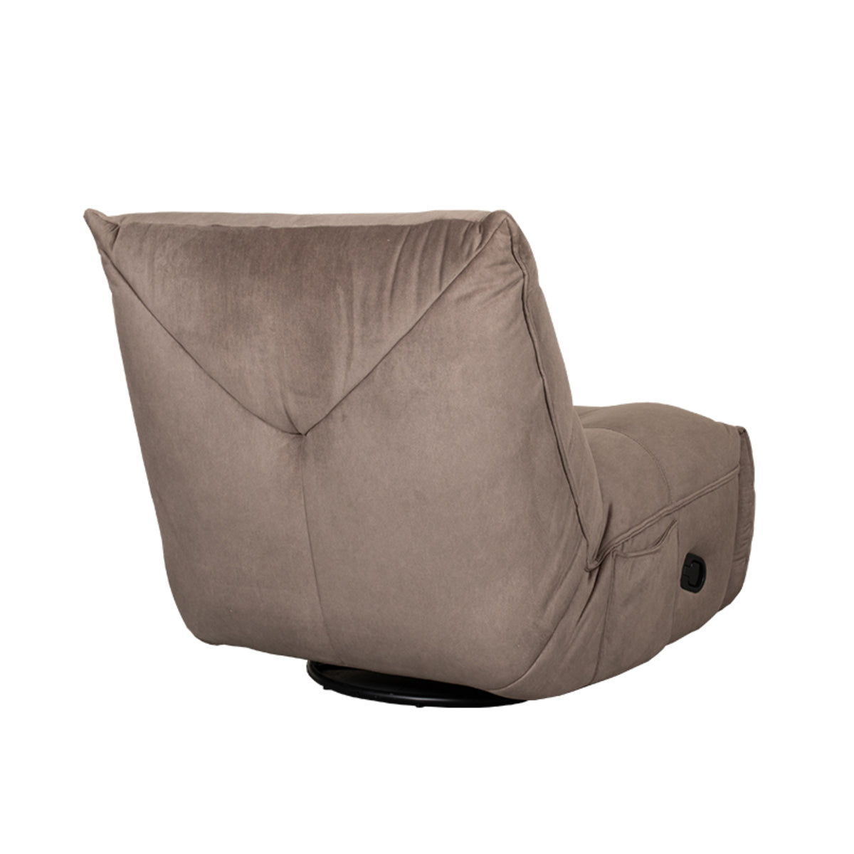 Label51 - Fauteuil relax Take It Easy - Tissu - Taupe - 84 x 104 x 94 cm