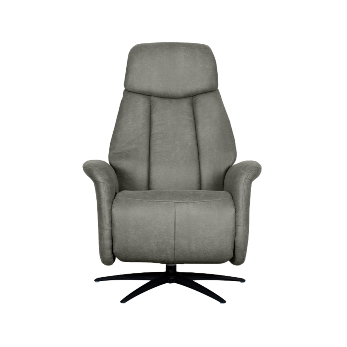 Label51 - Fauteuil relax électrique Oslo - Microsuède - Taupe - 79 x 87 x 112 cm