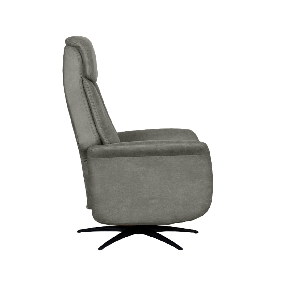 Label51 - Elektrische relaxfauteuil Oslo - Microsuède - Taupe - 79 x 87 x 112 cm